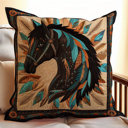 Native American Horse WX1902074CL Quilt Pillow Case