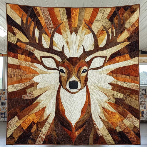 Native American Stag WP1302018CL Quilt