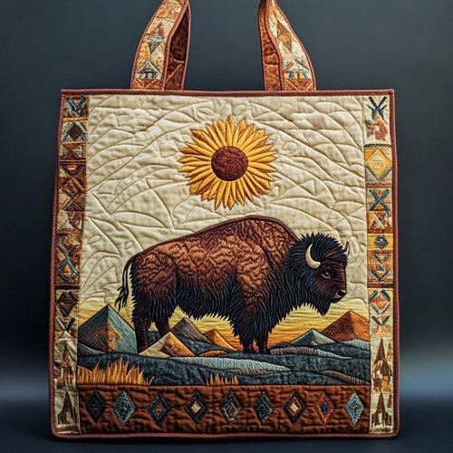 Native Bison WN2409036CL Quilted Tote Bag