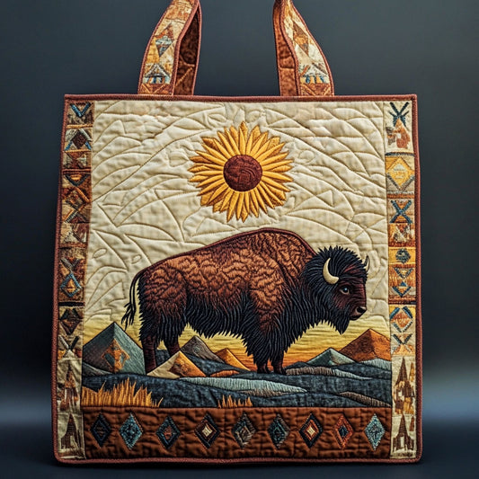 Native Bison WN2409036CL Quilted Tote Bag