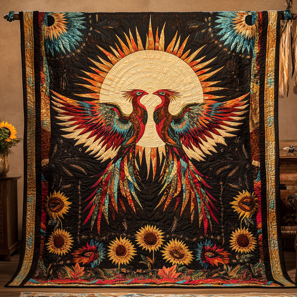 Native Symmetrical Phoenix WY1507050CL Quilt