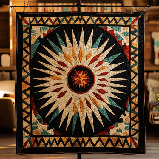 Native Triangle Sunburst Echo WY1507037CL Quilt