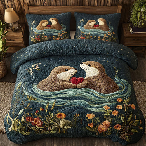 Otterly Adorable Love WJ0702053CL Duvet Cover Set