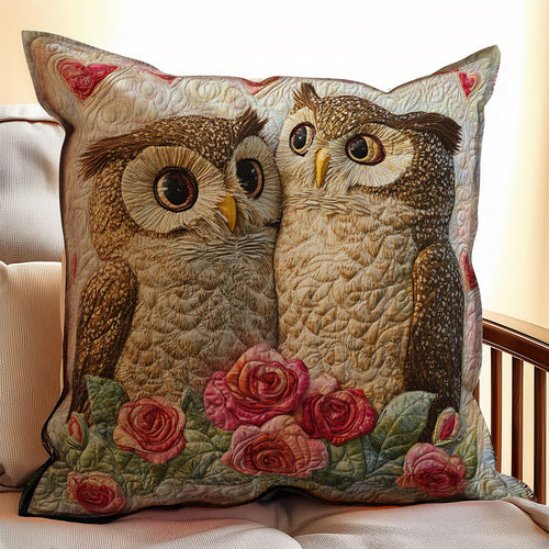 Owl Valentine WX0702118CL Quilt Pillow Case