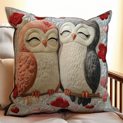 Owl Valentine WX0702120CL Quilt Pillow Case