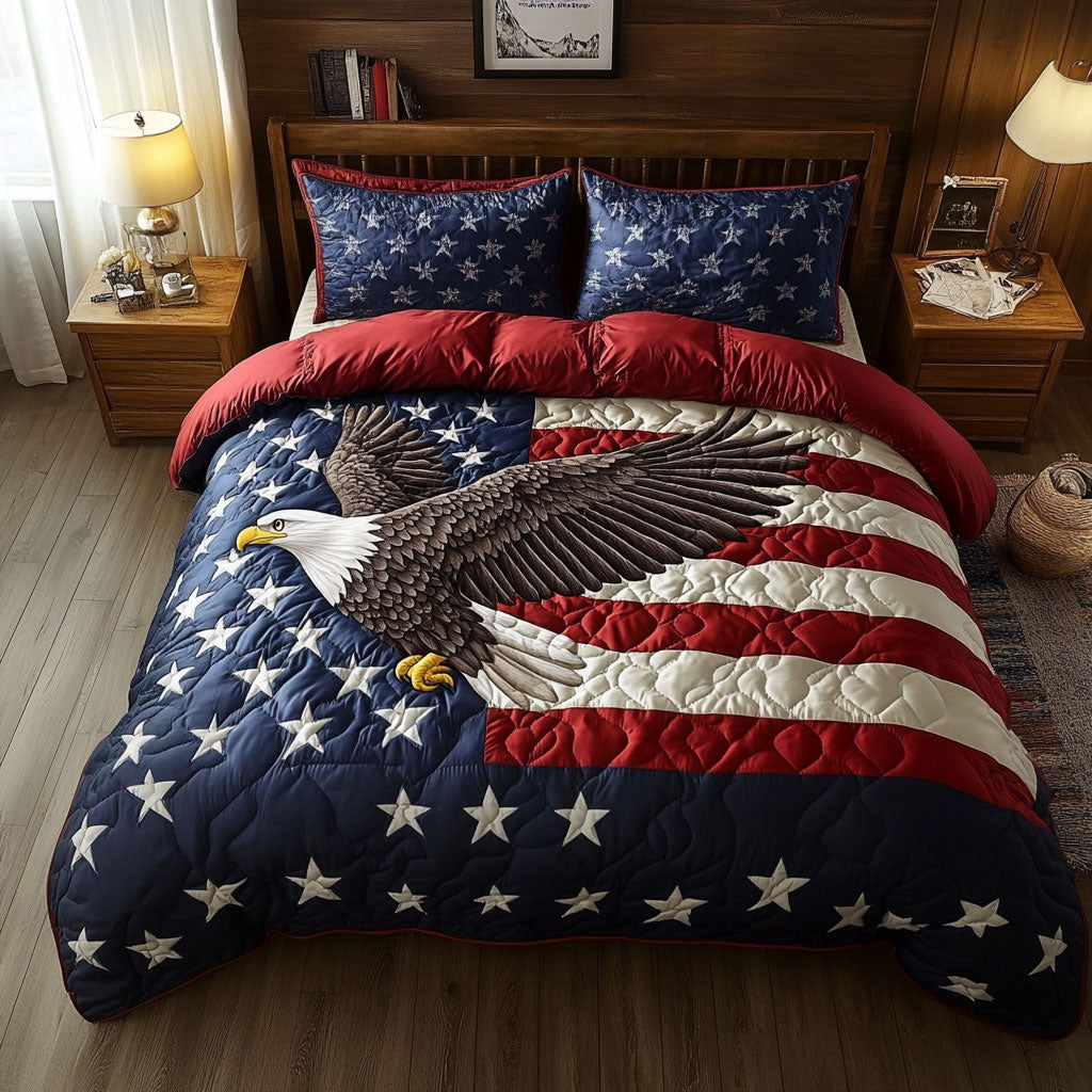 Patriotic Eagle WJ0602074CL Duvet Cover Set