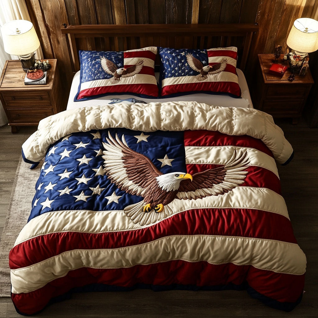 Patriotic Eagle WJ0602075CL Duvet Cover Set