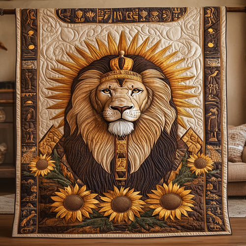 Pharaoh Lion And Sunflower WY1507045CL Quilt