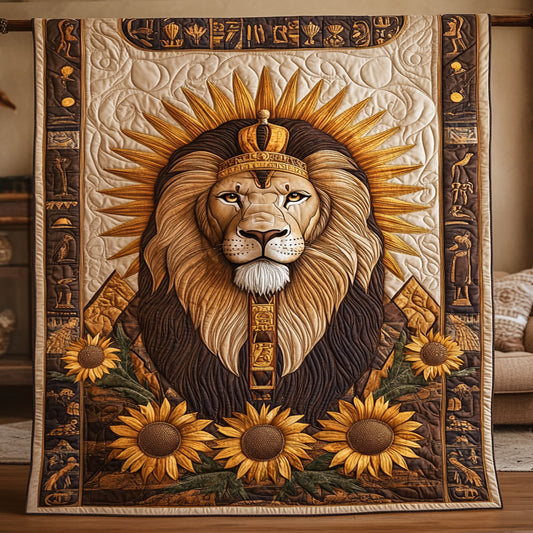 Pharaoh Lion And Sunflower WY1507045CL Quilt