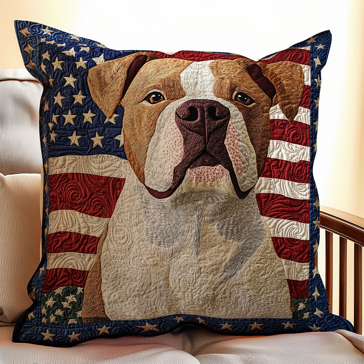 Pitbull American WX1302343CL Quilt Pillow Case