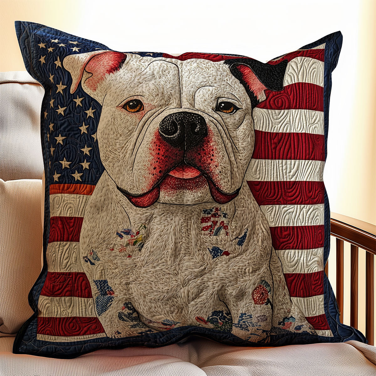 Pitbull American WX1302344CL Quilt Pillow Case