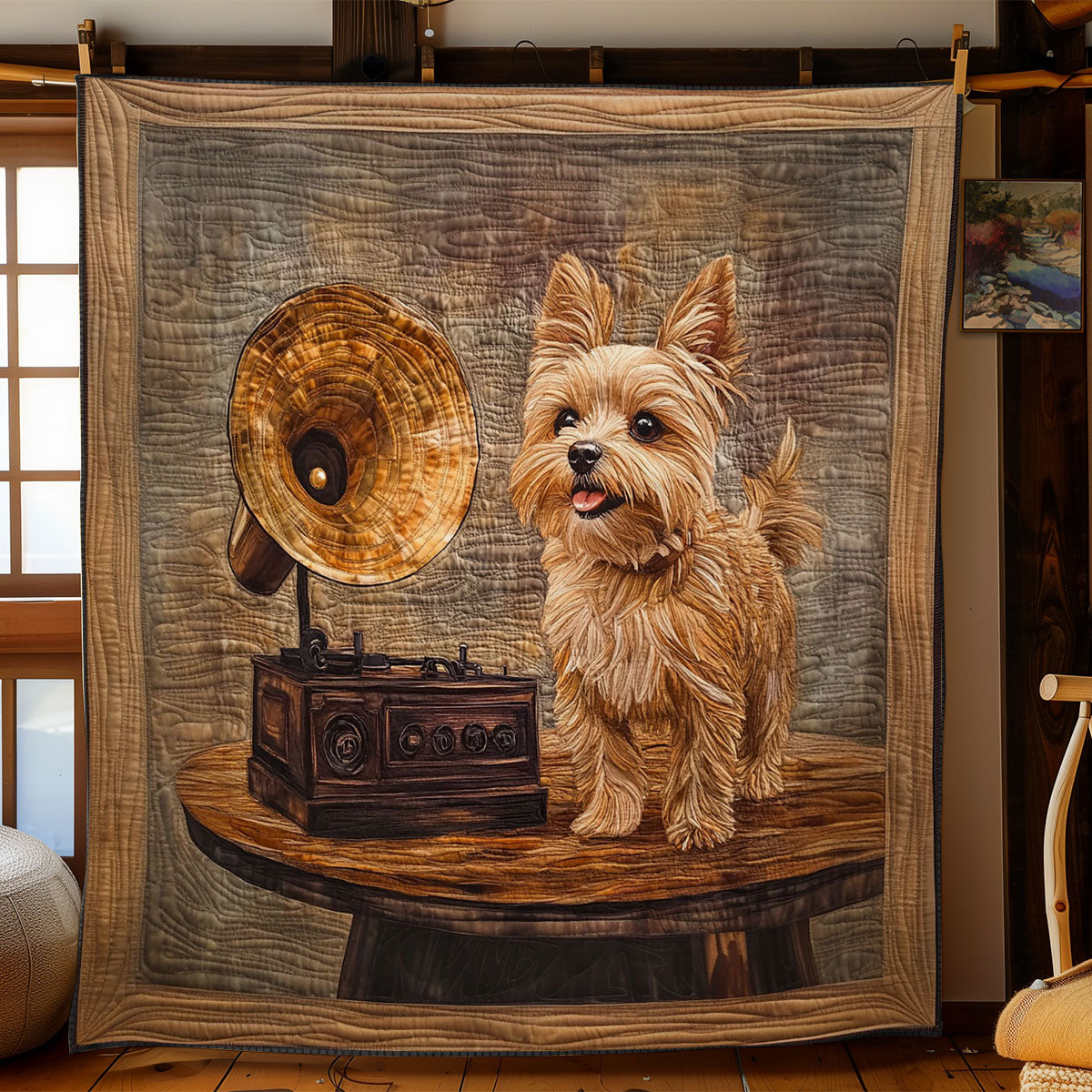 Puppy Terrier WY1001199CL Quilt