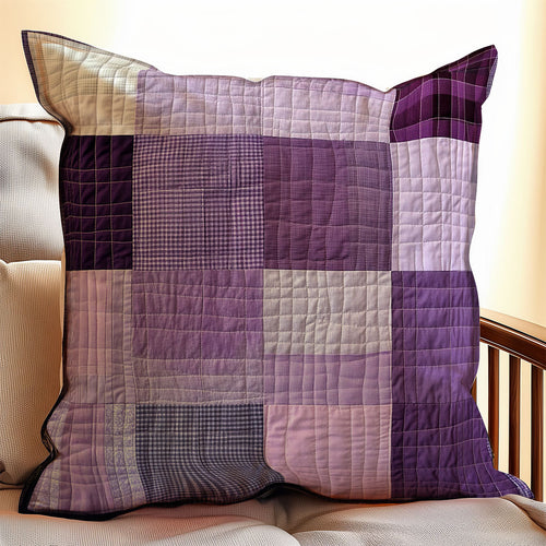 Purple Patchwork WX0702127CL Quilt Pillow Case