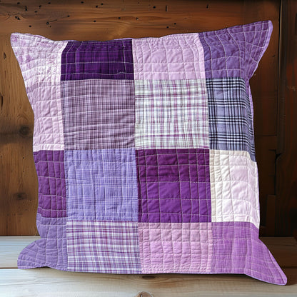 Purple Patchwork WX0702169CL Quilt Pillow Case