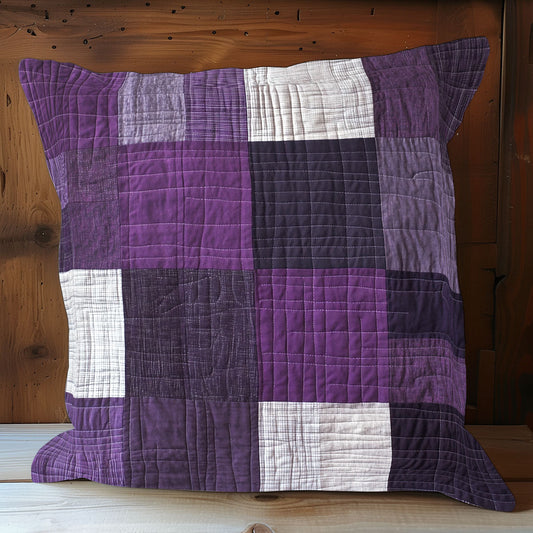 Purple Patchwork WX0702170CL Quilt Pillow Case