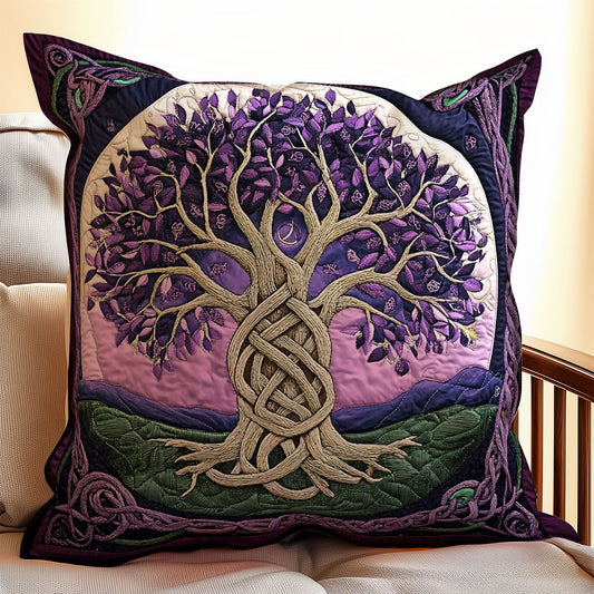 Purple Tree Of Life WX1902091CL Quilt Pillow Case