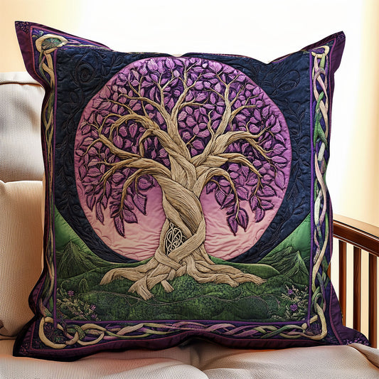 Purple Tree Of Life WX1902092CL Quilt Pillow Case