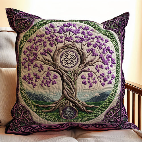 Purple Tree Of Life WX1902095CL Quilt Pillow Case