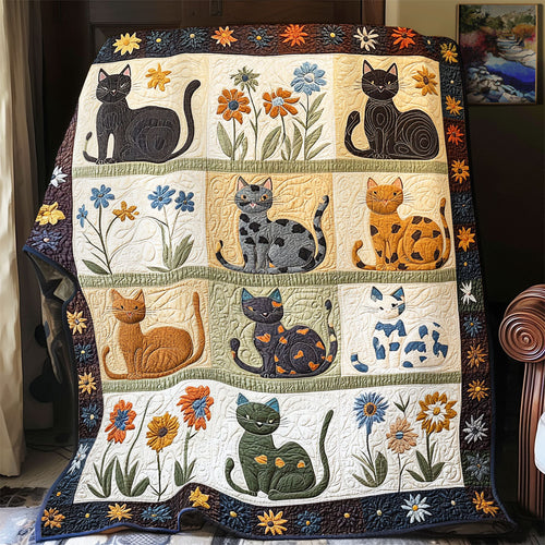 Purrfect Garden YR2101045CL Quilt