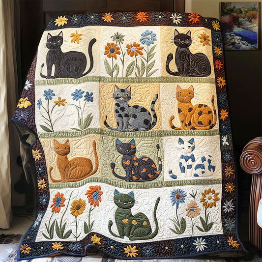 Purrfect Garden YR2101045CL Quilt