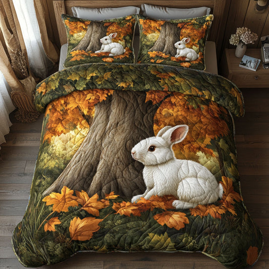 Rabbit White Autumn WT2201007CL Duvet Cover Set