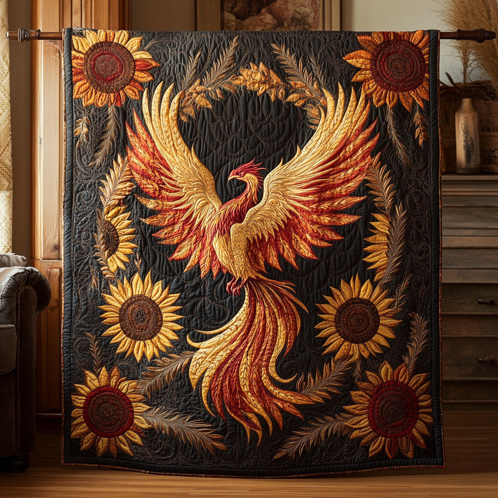 Radiant Sunflowers Phoenix WY1507051CL Quilt