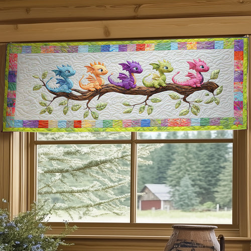 Rainbow Baby Dragon WY2504054CL Quilted Valance