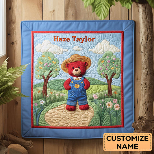 Red Panda Farm WN2107048CL Personalized Baby Quilt