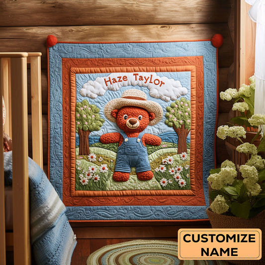 Red Panda Sunshine WN2107052CL Personalized Baby Quilt