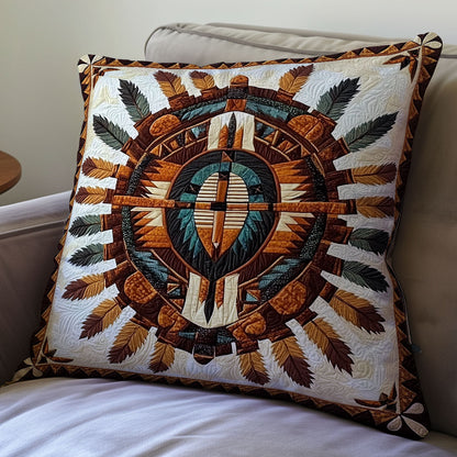 Shield Native American WX0602176CL Quilt Pillow Case