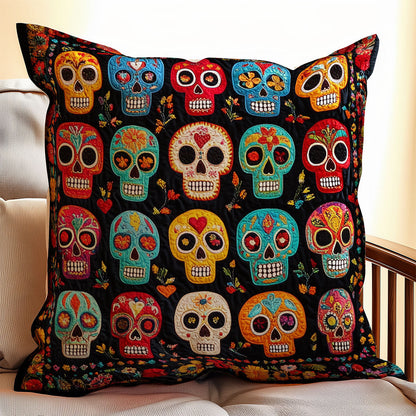 Skull Day Of The Dead WX1302365CL Quilt Pillow Case