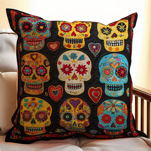 Skull Day Of The Dead WX1302368CL Quilt Pillow Case