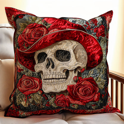 Skull Rose WX0802183CL Quilt Pillow Case