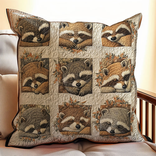 Sleeping Raccoon WX1902098CL Quilt Pillow Case