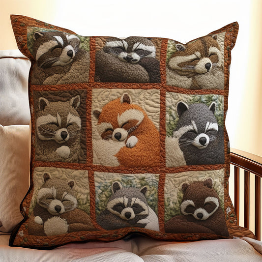 Sleeping Raccoon WX1902099CL Quilt Pillow Case