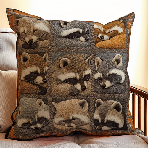 Sleeping Raccoon WX1902101CL Quilt Pillow Case