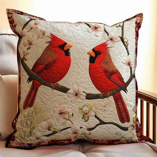 Spring Cardinal WX1902117CL Quilt Pillow Case