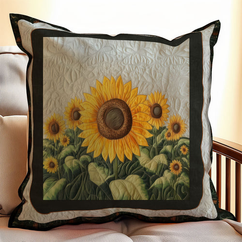 Stunning Sunflower WX0802186CL Quilt Pillow Case