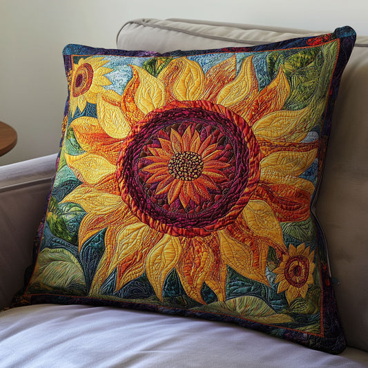 Sunflower Blooming WX2101097CL Quilt Pillow Case