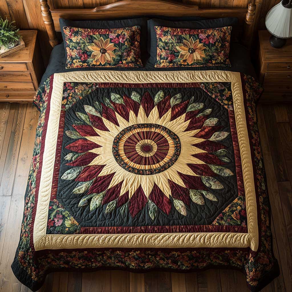 Sunflower Mandala WP2301040CL Duvet Cover Set