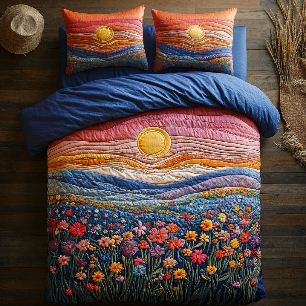 Sunrise And Wildflower WJ2402029CL Duvet Cover Set