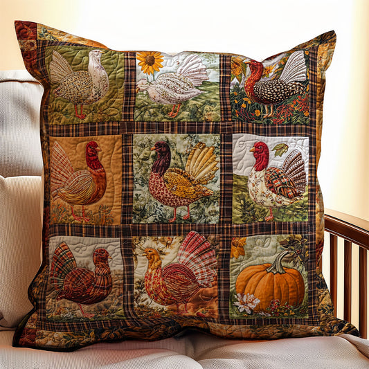 Thanksgiving Turkey WX1902131CL Quilt Pillow Case