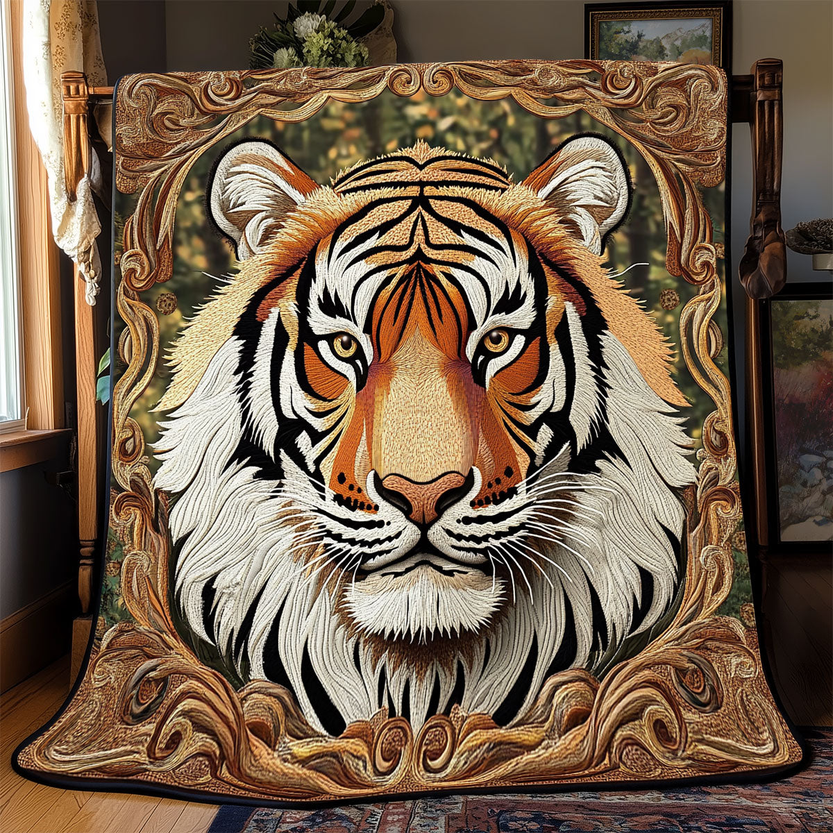 Tiger Portrait WX0502077CL Quilt