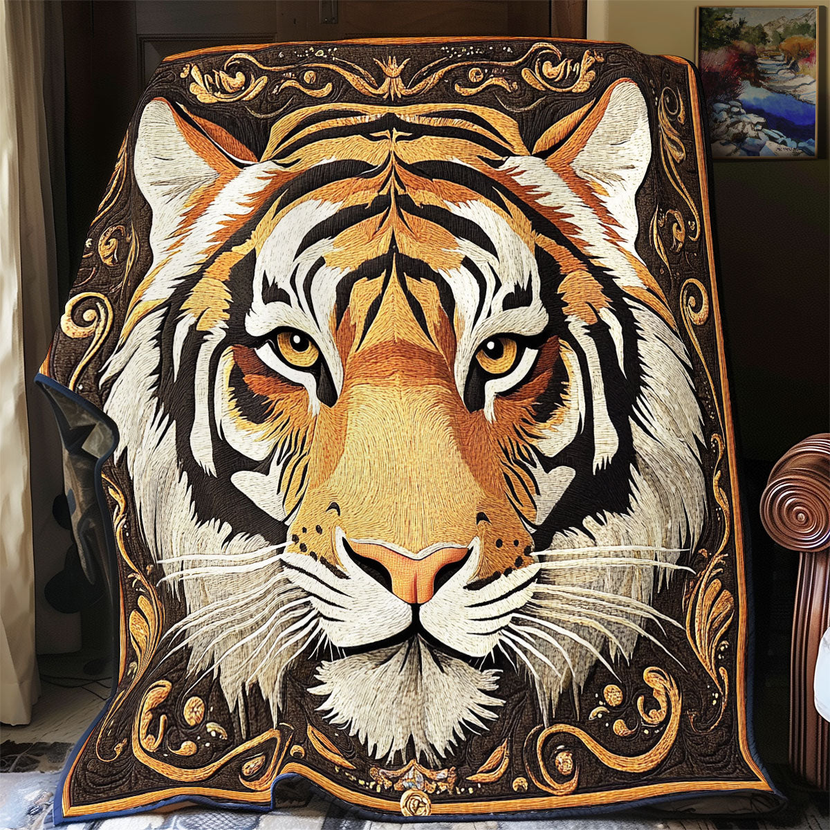 Tiger Portrait WX0502078CL Quilt