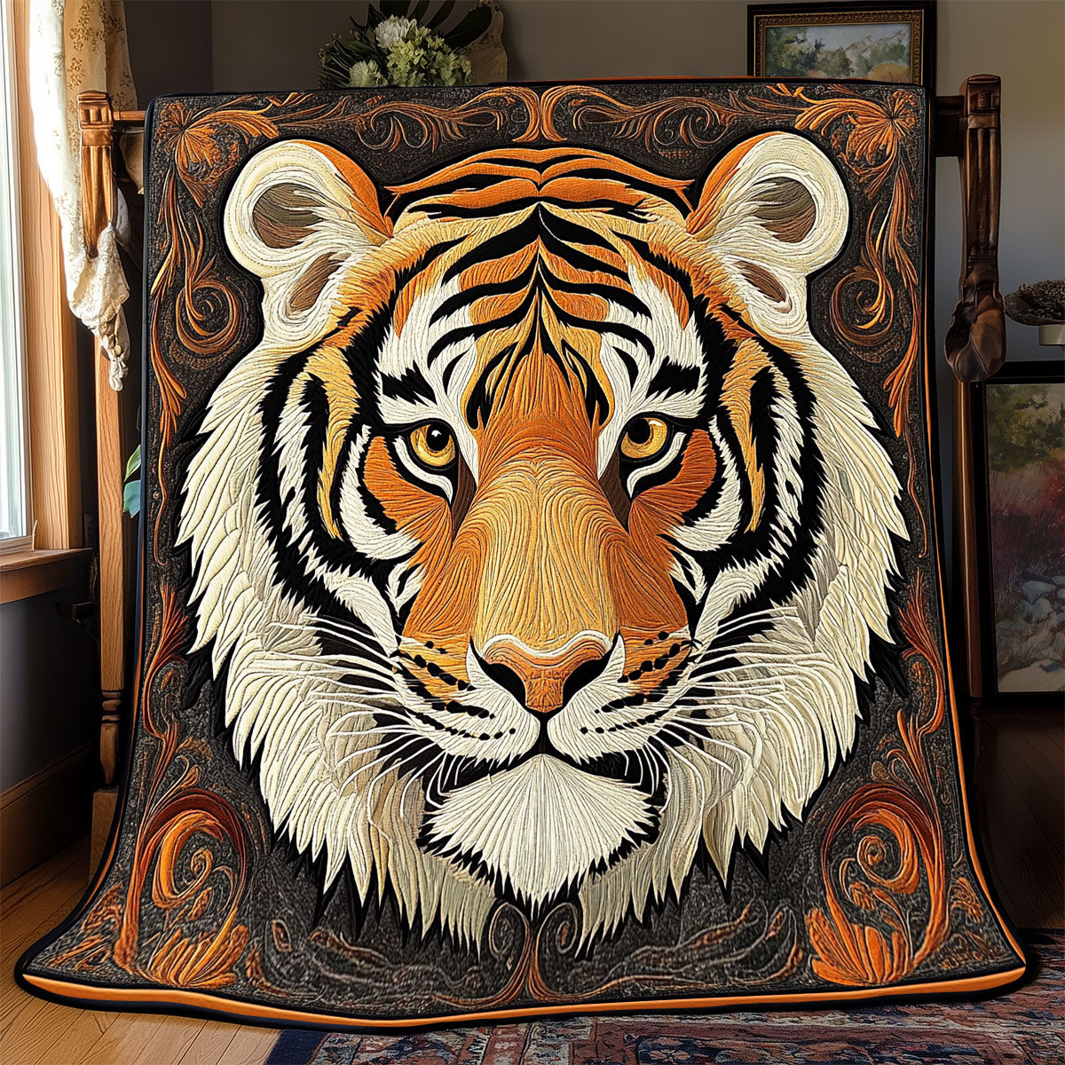 Tiger Portrait WX0502079CL Quilt