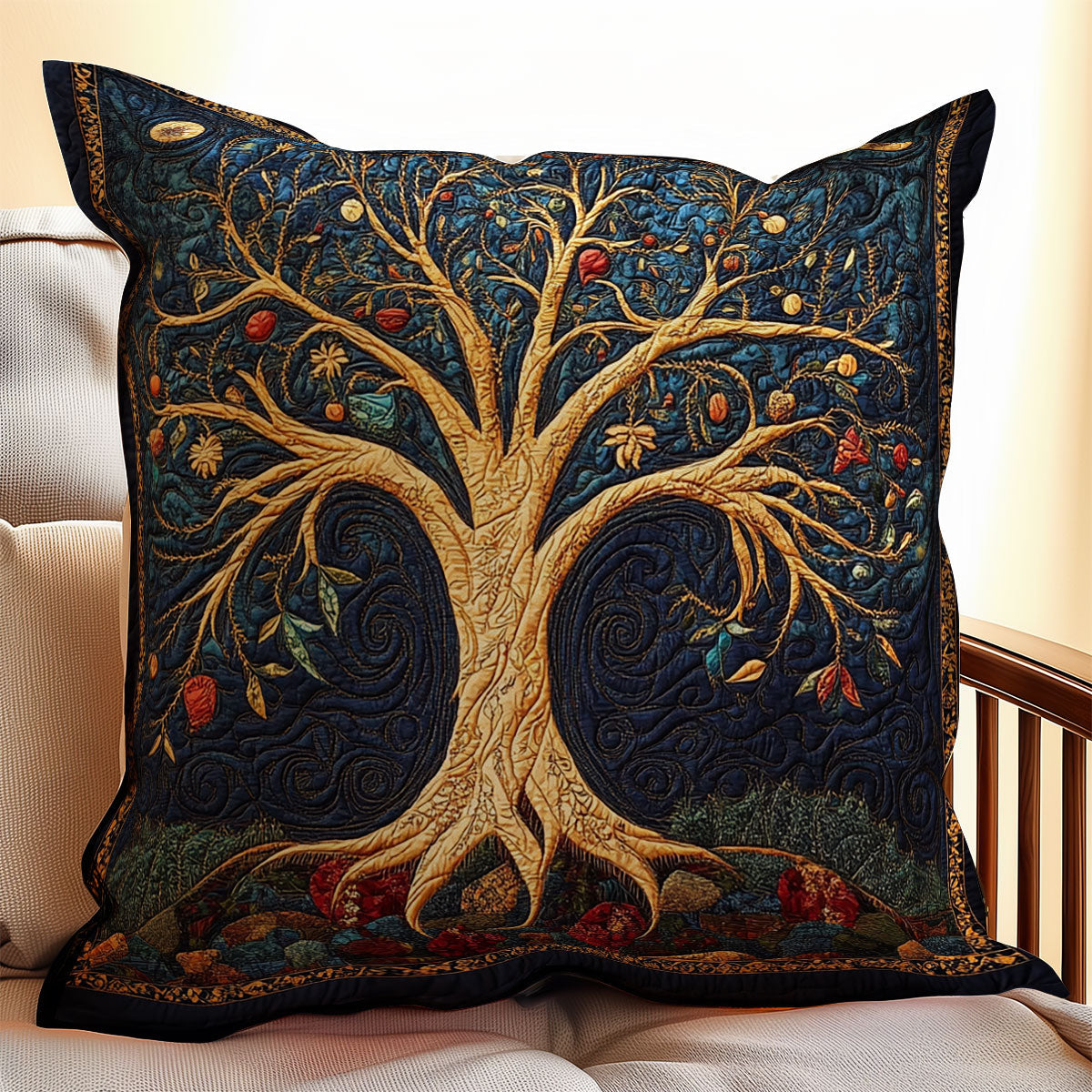 Tree Of Life WX1302375CL Quilt Pillow Case