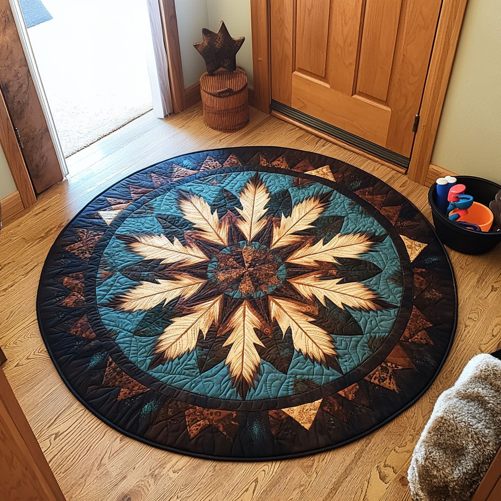 Tribal Mandala CM2403018CL Quilted Round Mat