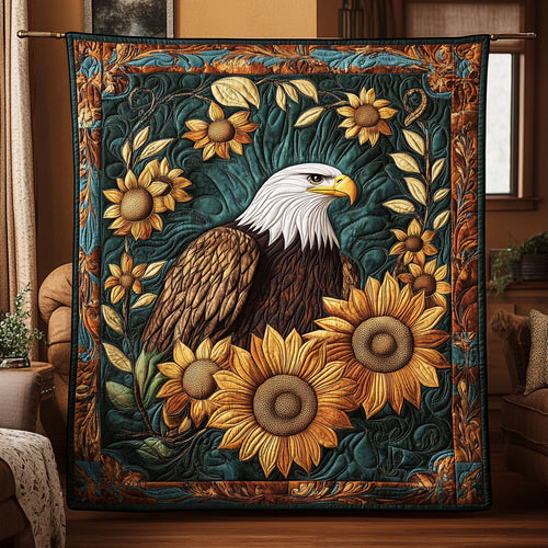 Tribal Eagle And Sunflower WY1507043CL Quilt