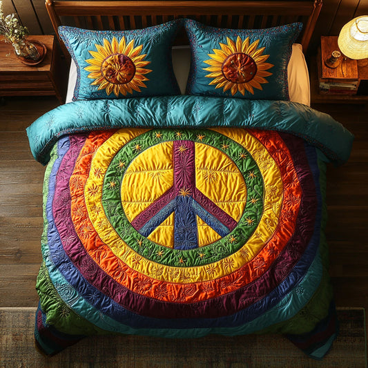 Trippy Hippie Sign WJ0703050CL Duvet Cover Set