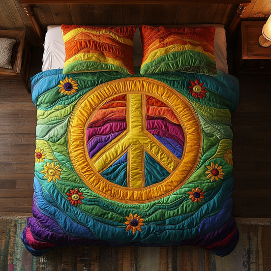 Trippy Hippie Sign WJ2702050CL Duvet Cover Set